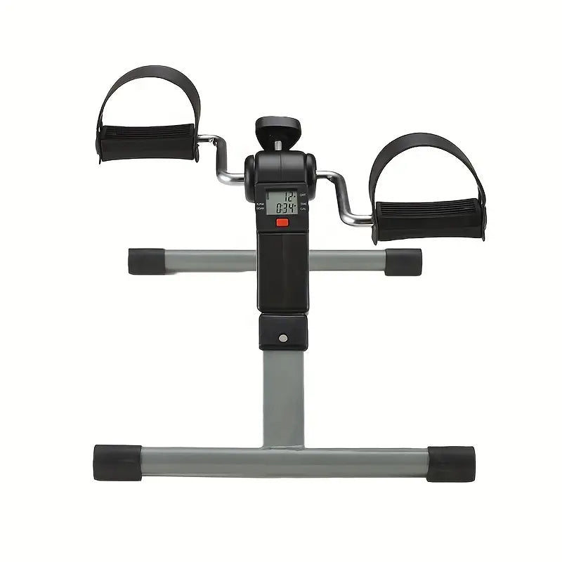Foldable Mini Fitness Car with Display Screen - Black-0