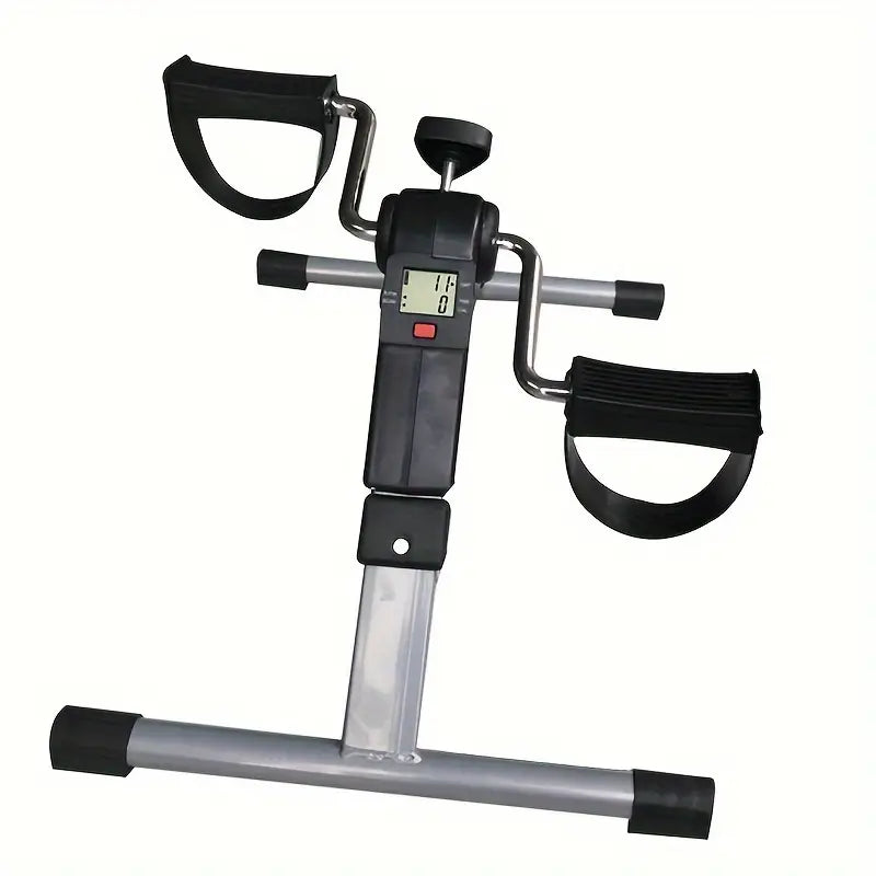 Foldable Mini Fitness Car with Display Screen - Black-3