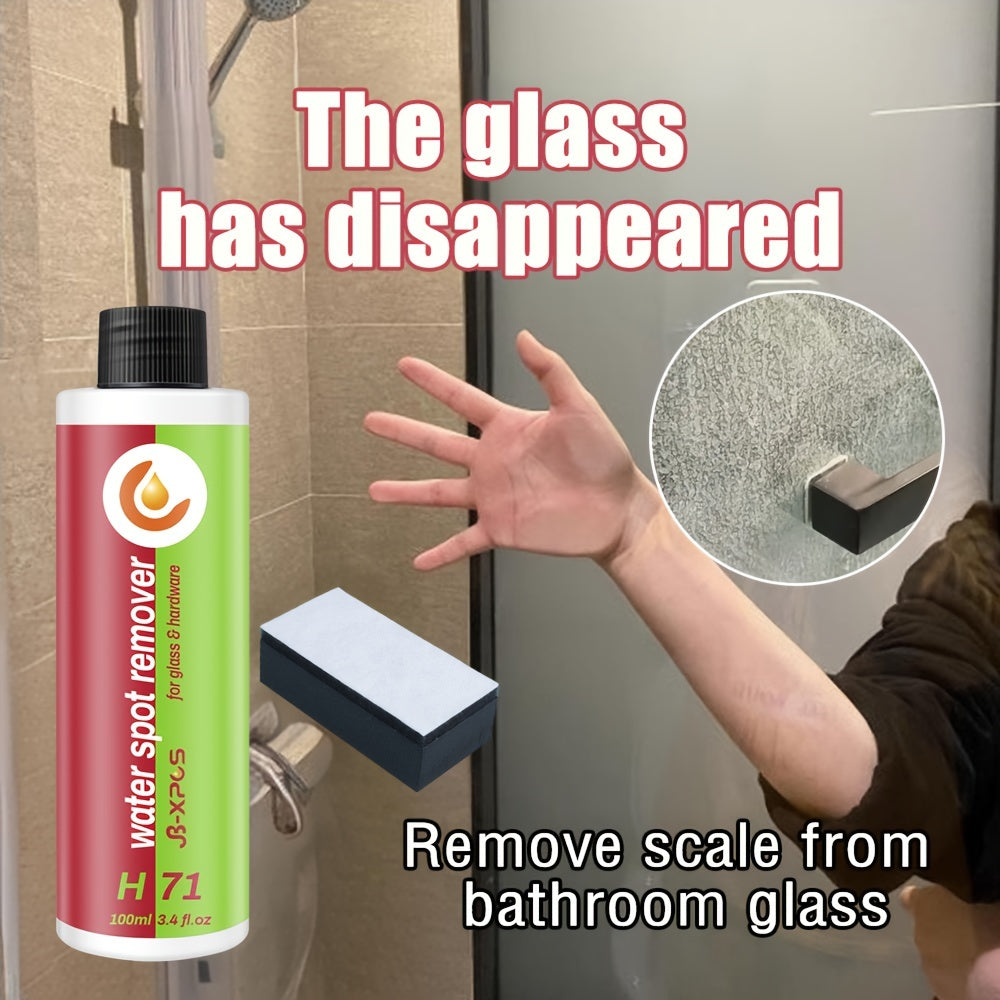 Bathroom Glass Cleaner Hard Water Spot Remover-1
