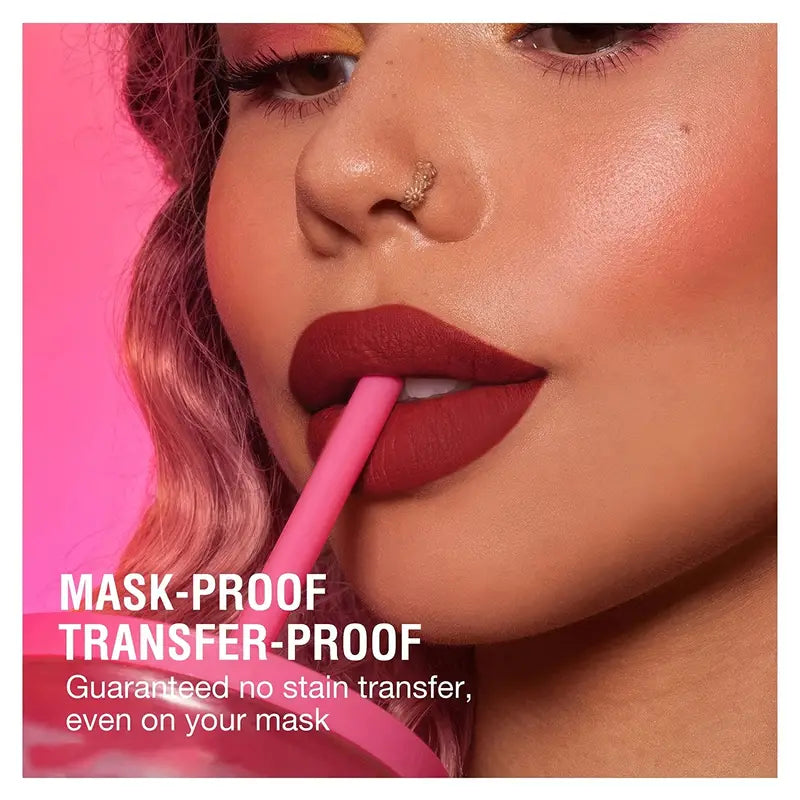 12 Matte Velvet Nude Liquid Lipstick + Lip Liner Set Lip Gloss-2