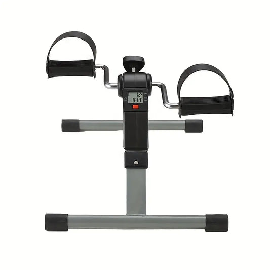Foldable Mini Fitness Car with Display Screen - Black-0