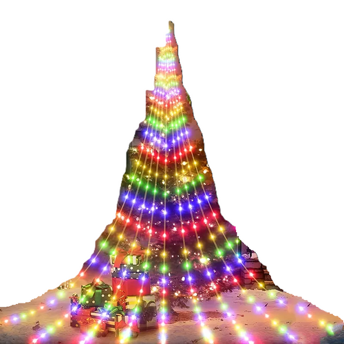 1PC 180LED Waterfall Tree Fairy Lights - Christmas Tree Waterfall Light-0