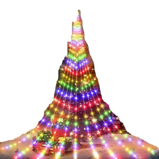 1PC 180LED Waterfall Tree Fairy Lights - Christmas Tree Waterfall Light-0