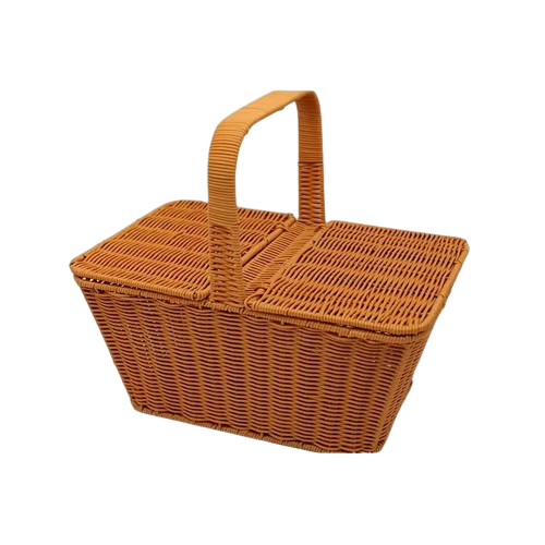Handcrafted Rattan Picnic Basket for Outdoor Enthusiasts-0