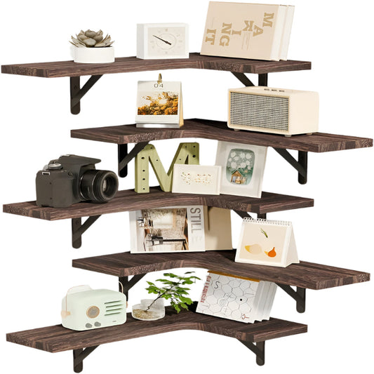 5-Tier Wall Corner Shelf Set-0