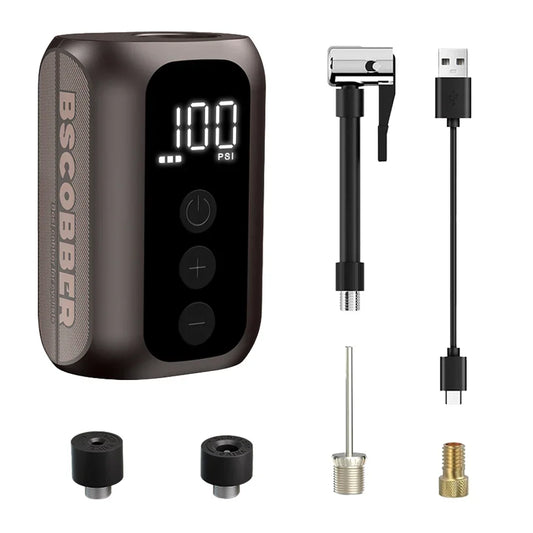 A5mini Portable Wireless Air Pump 100PSI Rechargeable Brown-0